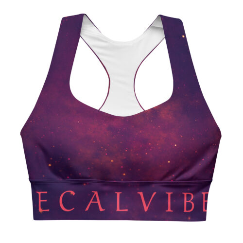 DECALVIBES Longline Sports Bra Sport BH Ultimate Purple Inferno
