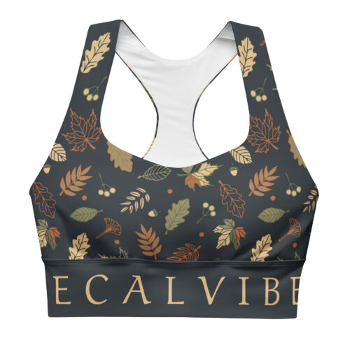 DECALVIBES Longline Sports Bra Sport BH Ultimate Autumn Leaves