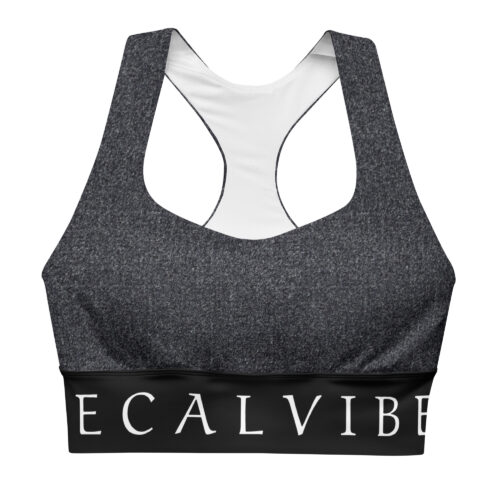 DECALVIBES Longline Sports Bra Sport BH Ultimate Black Melange