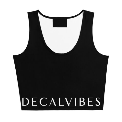 DECALVIBES Crop Top ohne Ärmel Tank Top Ultimate Black