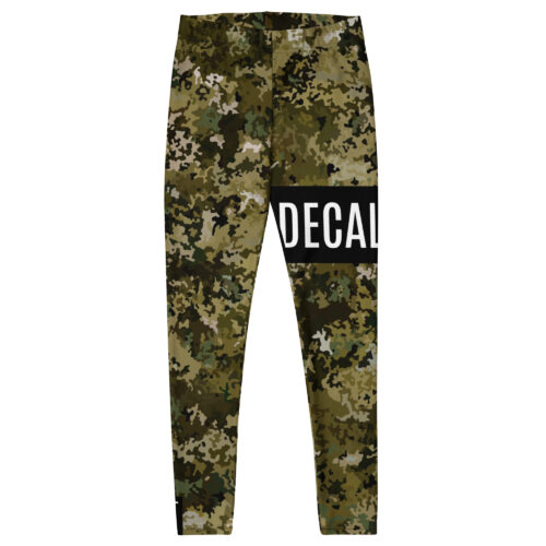 DECALVIBES Damen Leggings Basic Urban Side Forest Camouflage