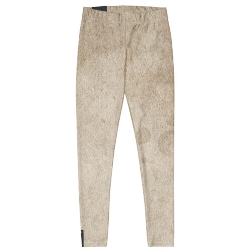 DECALVIBES Damen Leggings Basic Pre-Spilled Beige
