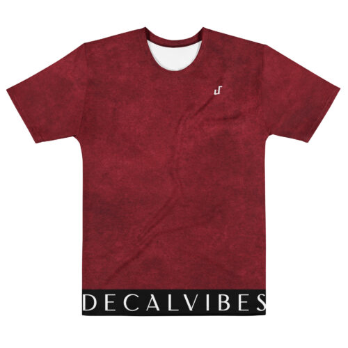 DECALVIBES Herren T-Shirt aus Baumwolle mit Rundhalsausschnitt Ultimate Lava Red