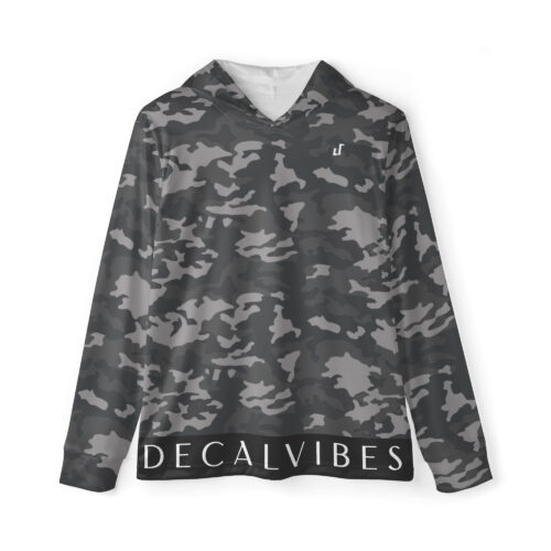 DECALVIBES Herren Sport Hoodie Ultimate Greyness Camouflage
