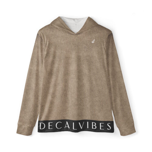DECALVIBES Herren Sport Hoodie Ultimate Cord Stripes Brown