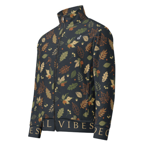 DECALVIBES Damen Trainingsjacke mit Zipper Ultimate Autumn Leaves