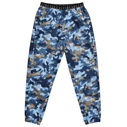 DECALVIBES Damen Trainingshose Sporthose Ultimate Blue Camouflage