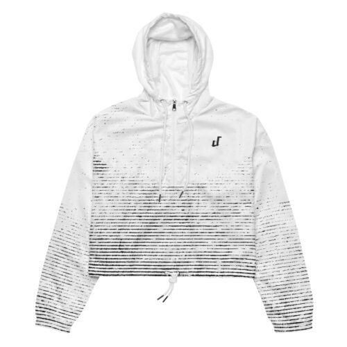 DECALVIBES Bauchfreier Damen Windbreaker Dirty Fabric
