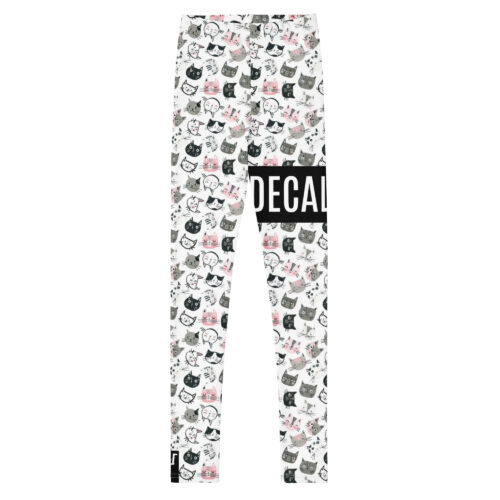 DECALVIBES Mädchen Leggings für Kinder & Jugendliche Urban Side Meow Cats
