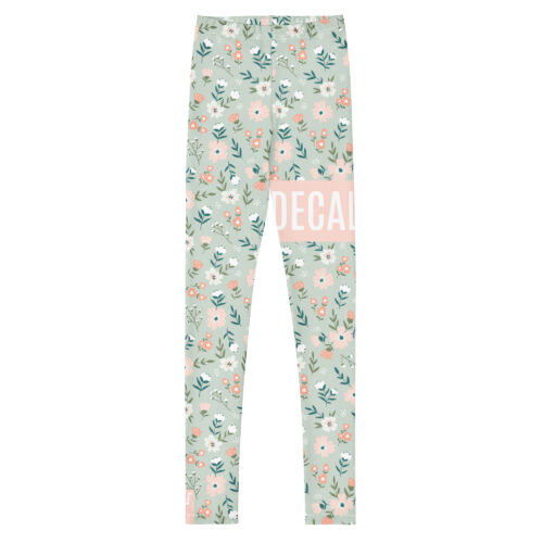 DECALVIBES Mädchen Leggings für Kinder & Jugendliche Urban Side Happy Flowers Meadow