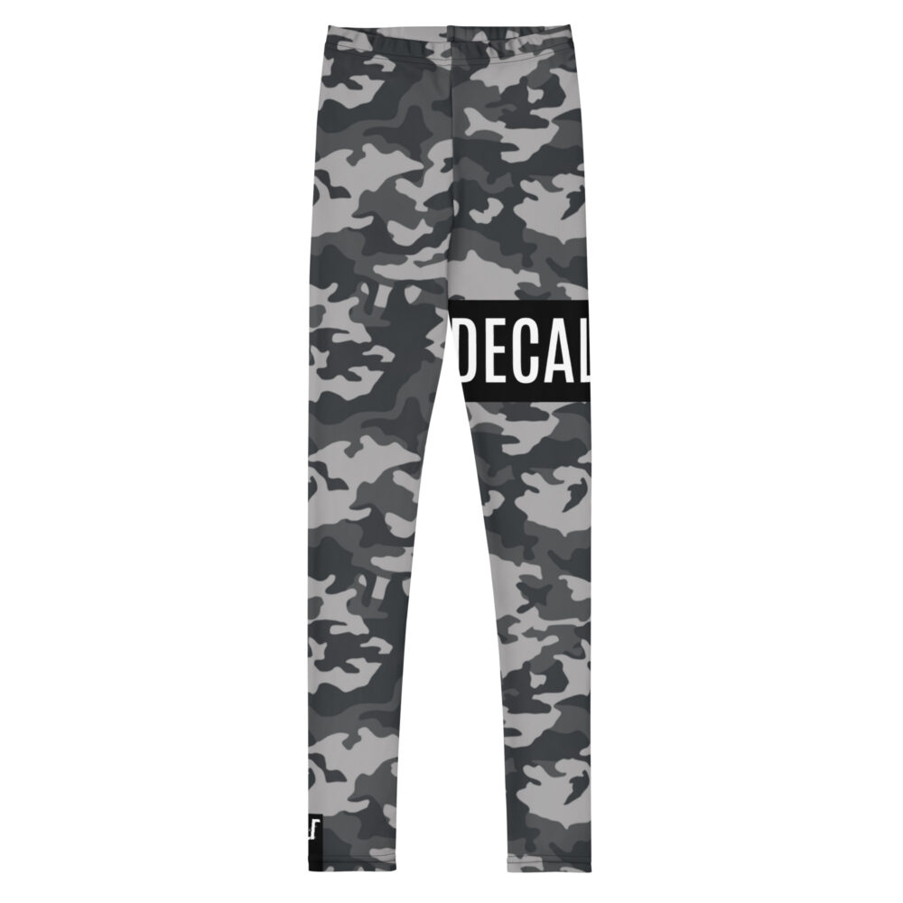 DECALVIBES Mädchen Leggings für Kinder & Jugendliche Urban Side Greyness Camouflage