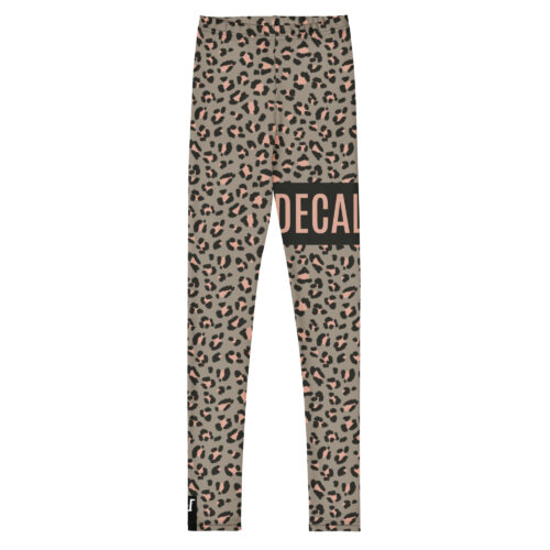 DECALVIBES Mädchen Leggings für Kinder & Jugendliche Urban Side Leopard Grey