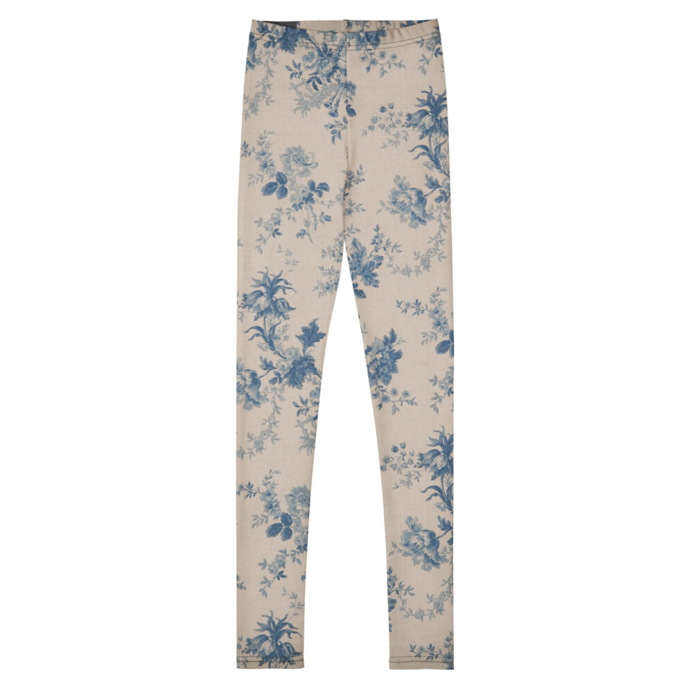 DECALVIBES Mädchen Leggings für Kinder & Jugendliche Pastell Plants