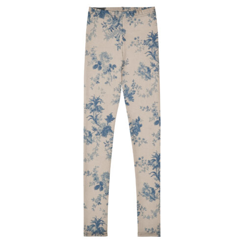DECALVIBES Mädchen Leggings für Kinder & Jugendliche Pastell Plants