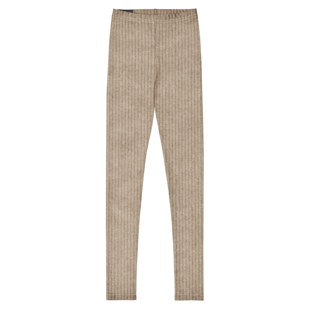 DECALVIBES Mädchen Leggings für Kinder & Jugendliche Cord Stripes Brown