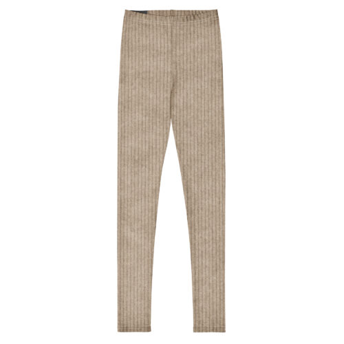 DECALVIBES Mädchen Leggings für Kinder & Jugendliche Cord Stripes Brown