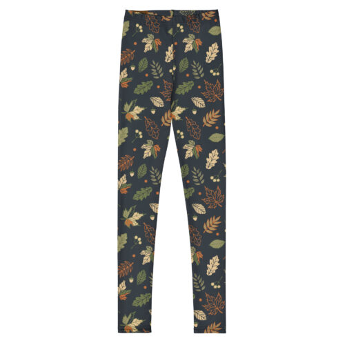 DECALVIBES Mädchen Leggings für Kinder & Jugendliche Autumn Leaves