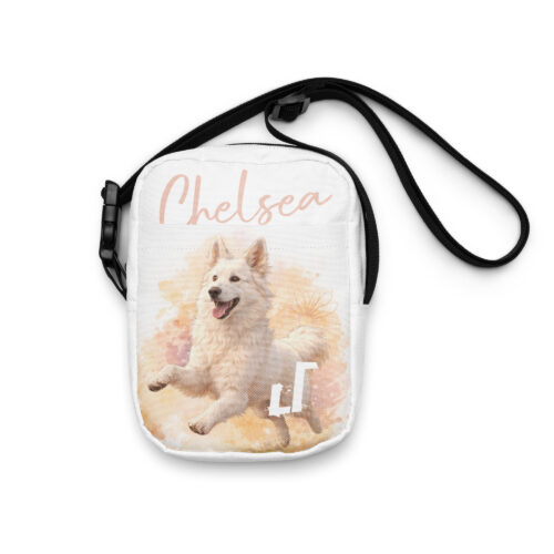DECALVIBES Hunde Futterbeutel Leckerli Umhängetasche mit Name und Bild Personalisierbar