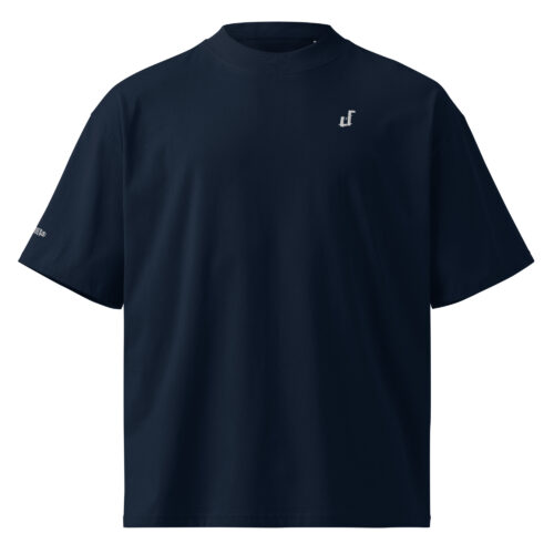 DECALVIBES Herren Oversized Bio-T-Shirt mit breitem Kragen Classic
