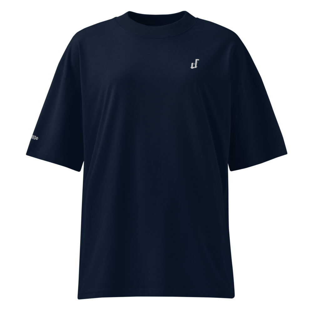 DECALVIBES Damen Oversized Bio-T-Shirt mit breitem Kragen Classic