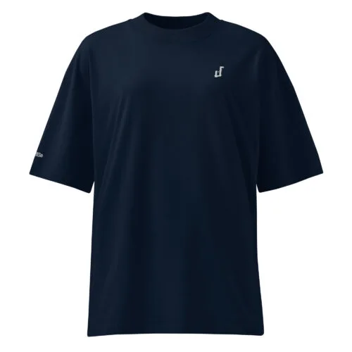 DECALVIBES Damen Oversized Bio-T-Shirt mit breitem Kragen Classic
