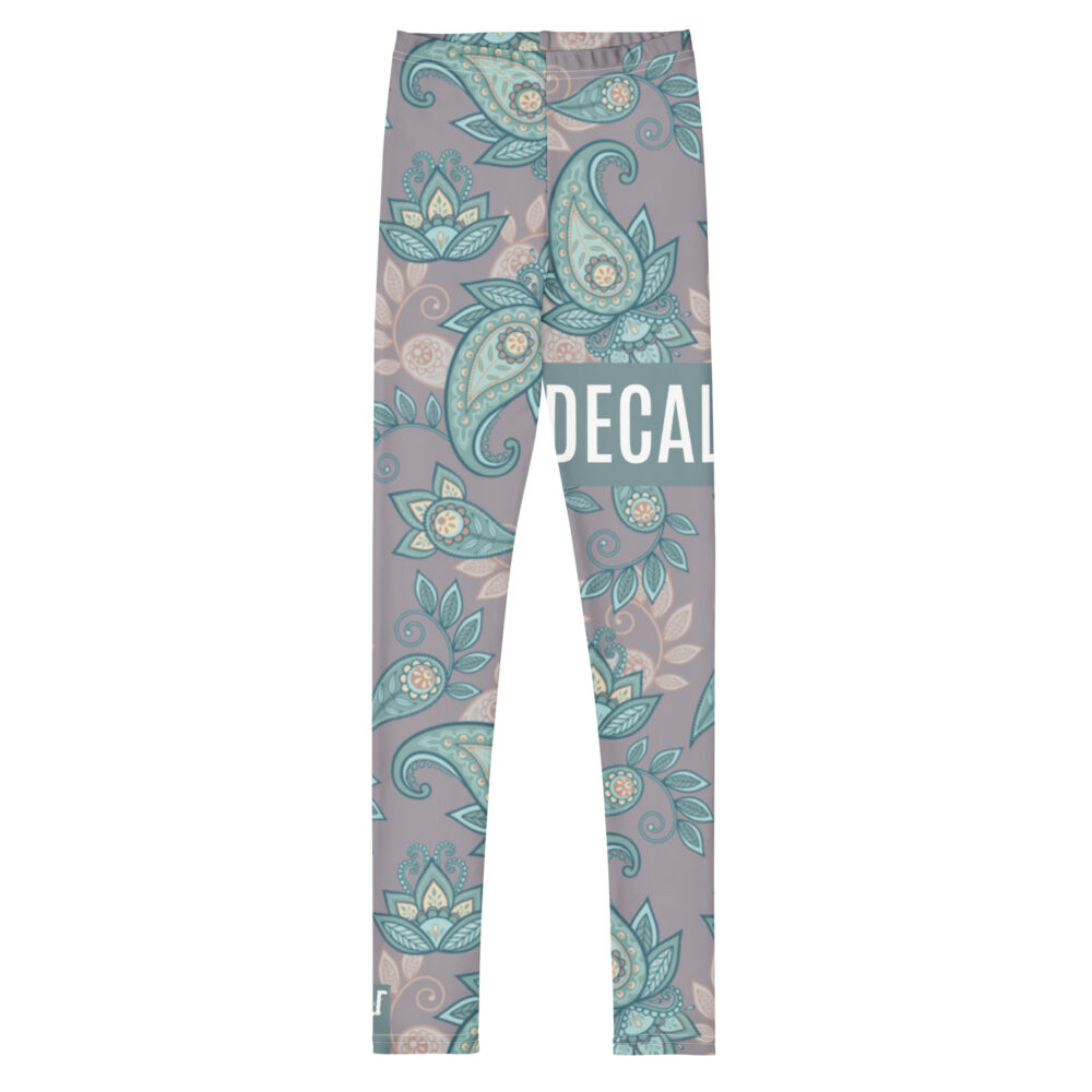 DECALVIBES Mädchen Leggings für Kinder & Jugendliche Urban Side Vintage Leaves